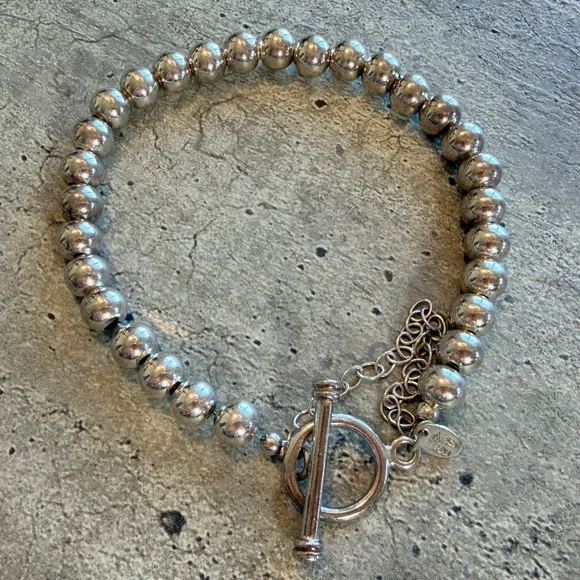 Silpada Silver Beaded Bracelet with Toggle Clasp - Picture 7 of 16